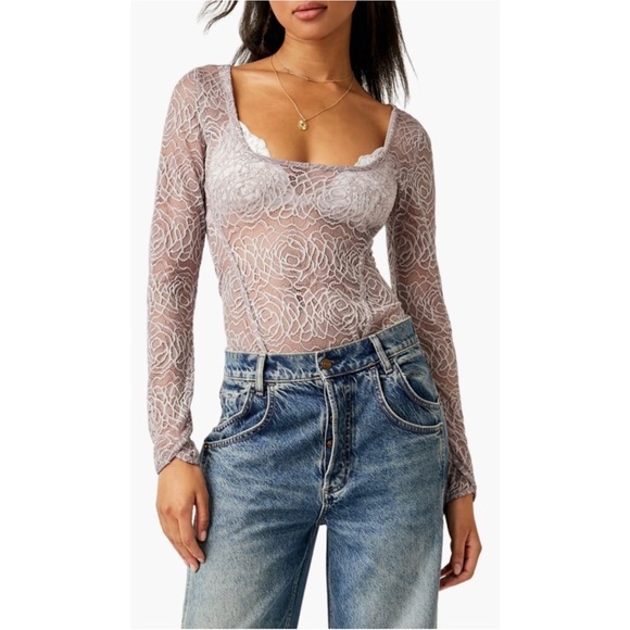 Free People Tops - Free People In My Head Bodysuit